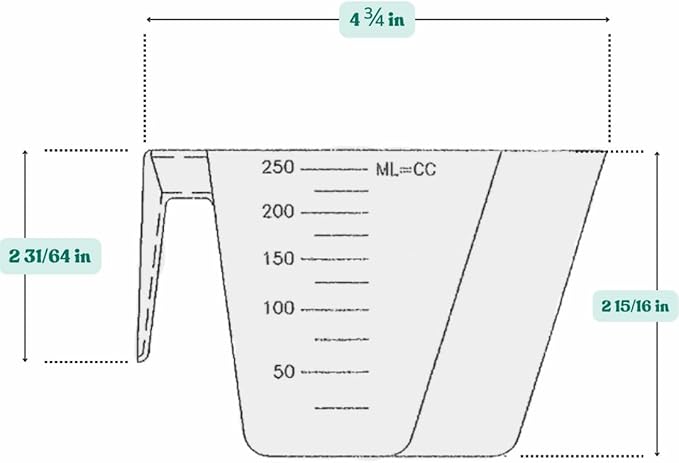 1 Cup (8 Oz. | 250 mL) Scoop for Coffee, Protein Powder, Pet Food, Spices, Grains and Dry Goods – Plastic Food-Grade, BPA-Free Measuring Cup (Pack of 25)