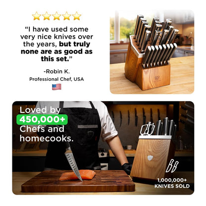 Dalstrong 24-Pc Knife Block Set - Forged German Steel