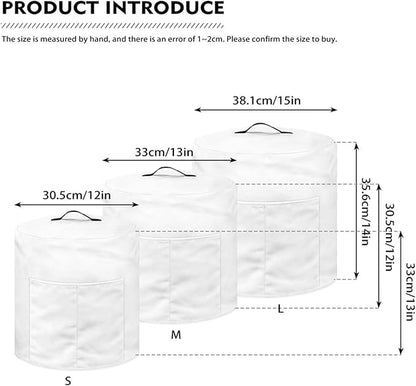 Air Fryer Cover Dust Cover, Washable Small Appliance Covers for 6 Quart Air Fryer & Pressure Cooker Kitchen Appliance Accessories with Pockets, Bright Blossom