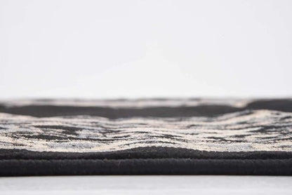 Unique Loom Reza Collection Traditional Persian Style Area Rug, 8' 0" x 8' 0", Black/Beige