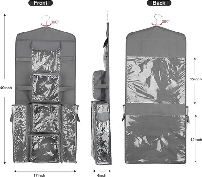 EXLIFBAG Wrapping Paper Storage, Gift Wrap Organizer Holder Double-Sided Hanging Gift Bag Storage Organizer