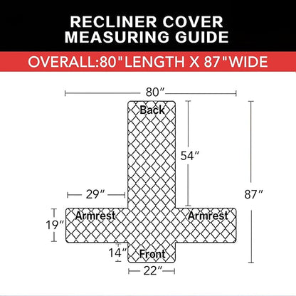 Easy-Going Recliner Chair Slipcover Reversible Sofa Cover Water Resistant Couch Cover Furniture Protector with Elastic Straps for Pets Dog (Recliner 22 inch, Gray/Light Gray)