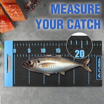 FLISSA 33" Fish Fillet Mat with Storage Bag, Non-Slip Design