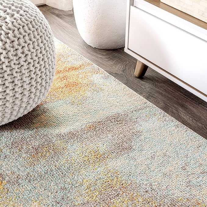 JONATHAN Y Modern Abstract Vintage Cream/Orange Runner Rug, 2x8, Contemporary POP, Transitional, Easy-Cleaning for Living Room, Bedroom, Kitchen, Pet Friendly, Non-Shedding (CTP104B-28)