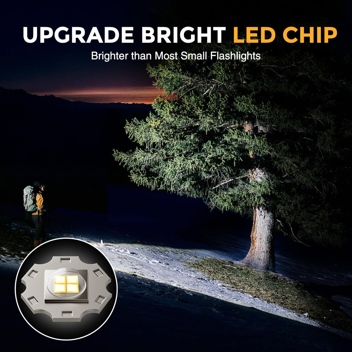 BUCASA 3 Pack Rechargeable Flashlights – Ultra-Bright, Zoomable, Waterproof LED