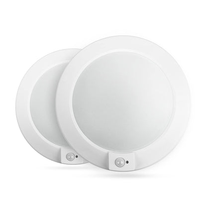 ECOELER PIR Motion Sensor Ceiling Light — 3CCT, 16W, 1000lm, 2-Pack