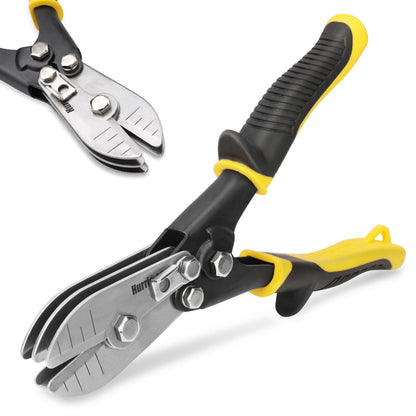 HURRICANE 5-Blade Sheet Metal Crimper – 9-1/2 in Heavy-Duty HVAC Crimping Tool (22-28 Gauge)